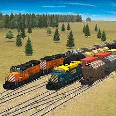 Скачать взлом Train and rail yard simulator (Трейн энд рэйл йард симулятор)  [МОД Бесконечные монеты] - последняя версия apk на Андроид