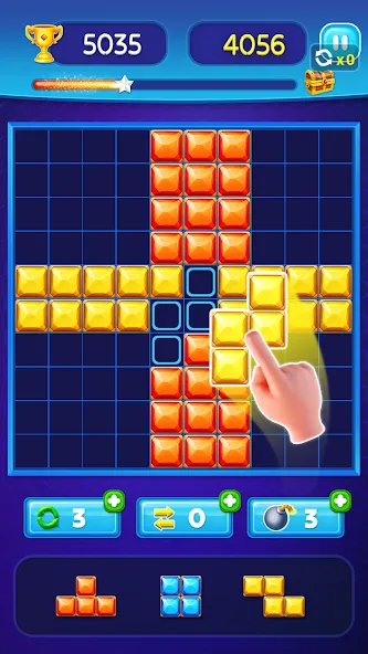 Block Puzzle - Gem Block (Блокпазл блокголоволомка)  [МОД Много монет] Screenshot 5