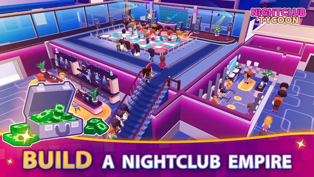 Nightclub Tycoon: Idle Empire  [МОД Unlocked] Screenshot 1