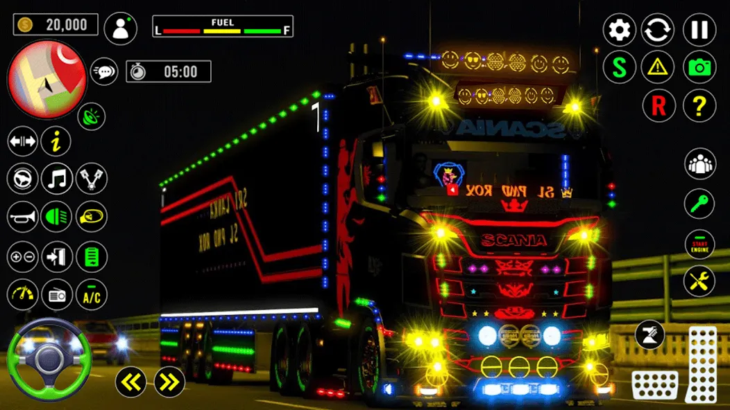 US Truck City Transport Sim 3d  [МОД Бесконечные деньги] Screenshot 1