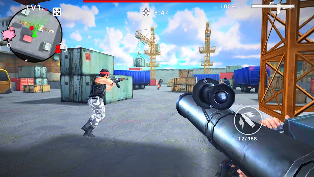 Gun Strike: FPS Shooter Game (Каунтер Атак)  [МОД Бесконечные монеты] Screenshot 5