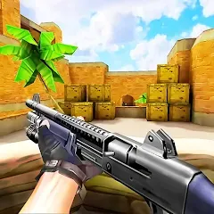 Скачать взлом Gun Strike: FPS Shooter Game (Каунтер Атак)  [МОД Бесконечные монеты] - стабильная версия apk на Андроид