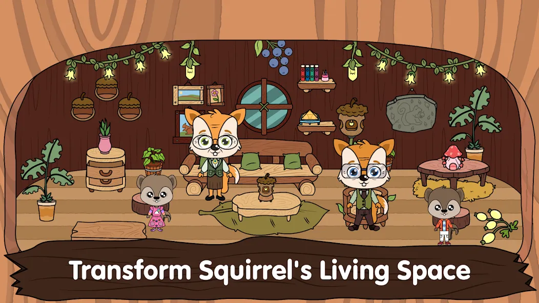 Animal Town - My Squirrel Home  [МОД Все открыто] Screenshot 1