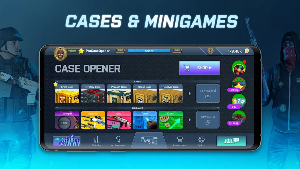 Case Opener - skins simulator (Кейс Опенер)  [МОД Unlimited Money] Screenshot 2