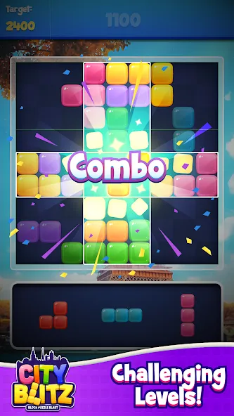 City Blitz-Block Puzzle Blast (Блок Головоломка Кинг)  [МОД Много монет] Screenshot 4