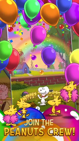 Bubble Shooter - Snoopy POP! (Бабл шутер)  [МОД Бесконечные деньги] Screenshot 5