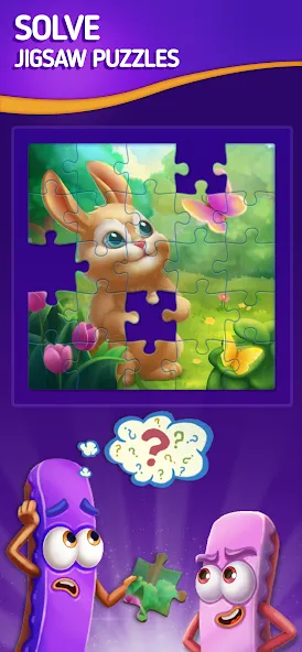 Jigsaw Puzzle by Jolly Battle (Джигсоу Пазл от Джолли Батл)  [МОД Много монет] Screenshot 1