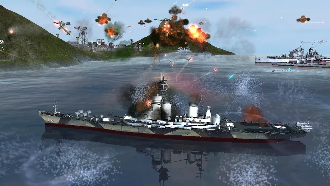 WARSHIP BATTLE:3D World War II  [МОД Бесконечные деньги] Screenshot 3