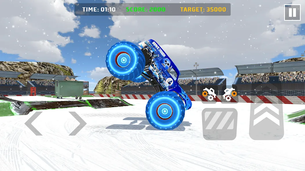 Car Games: Monster Truck Stunt (Монстртрак стант)  [МОД Бесконечные деньги] Screenshot 2