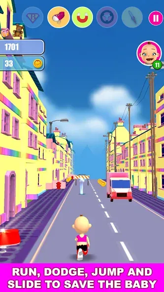 Baby Run The Babysitter Escape  [МОД Много денег] Screenshot 1