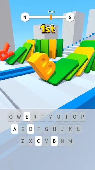 Type Spin: alphabet run game (Тайп Спин)  [МОД Много денег] Screenshot 1