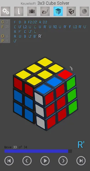 3x3 Cube Solver (х3 кубик решатель)  [МОД Много монет] Screenshot 1