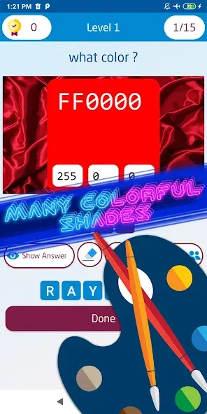 Guess the color game  [МОД Много монет] Screenshot 4