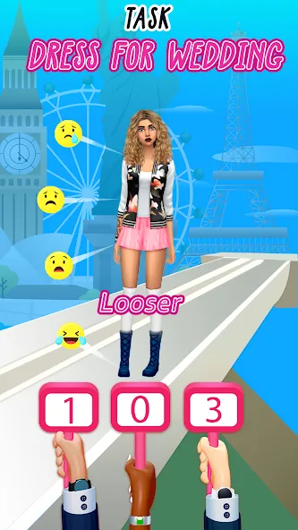 Fashion Battle - Girl Dress Up  [МОД Бесконечные монеты] Screenshot 3