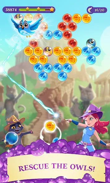 Bubble Witch 3 Saga (Бабл Витч 3 Сага)  [МОД Menu] Screenshot 1