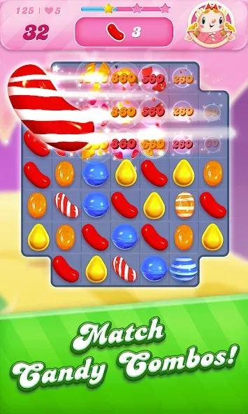 Candy Crush Saga (Кенди Краш Сага)  [МОД Бесконечные деньги] Screenshot 2