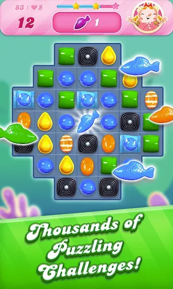 Candy Crush Saga (Кенди Краш Сага)  [МОД Бесконечные деньги] Screenshot 3