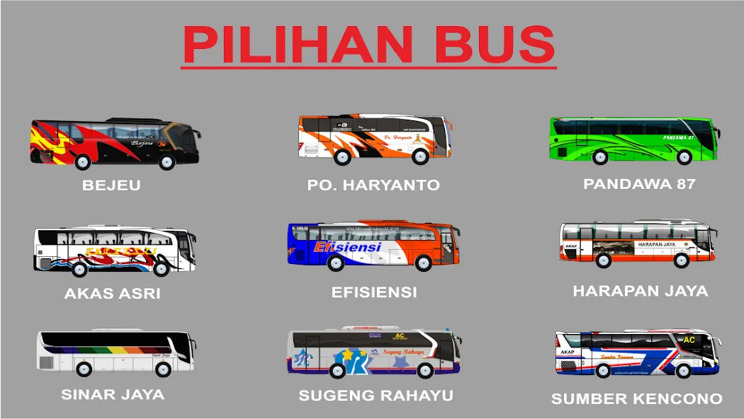 PO Haryanto Bus Indonesia (По Харьянто Автобус Индонезия)  [МОД Mega Pack] Screenshot 4