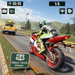 Взломанная Moto World Tour: Bike Racing  [МОД Unlocked] - полная версия apk на Андроид