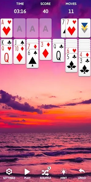 Solitaire Classic Era Games  [МОД Бесконечные деньги] Screenshot 5