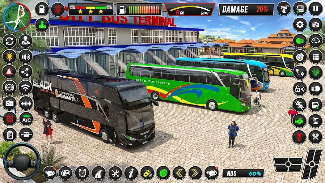 City Coach Bus Driver Games 3D  [МОД Меню] Screenshot 5