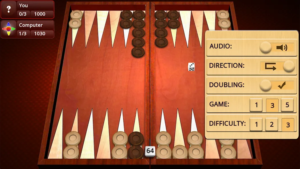 Backgammon Mighty  [МОД Меню] Screenshot 3