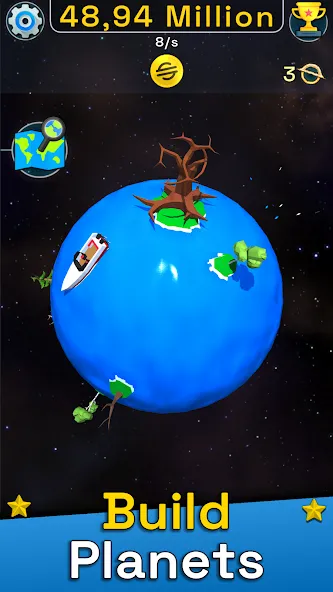 Planet Evolution: Idle Clicker (Планета Эволюция)  [МОД Бесконечные монеты] Screenshot 1