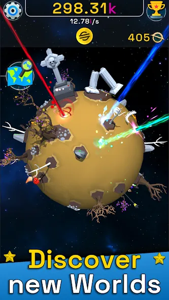 Planet Evolution: Idle Clicker (Планета Эволюция)  [МОД Бесконечные монеты] Screenshot 2