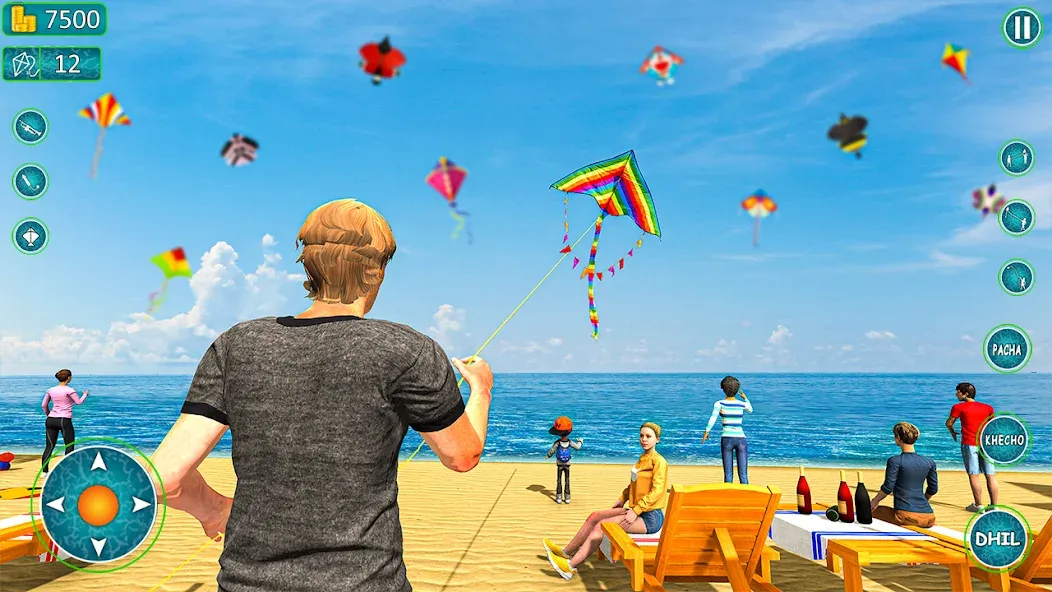 Kite Basant: Kite Flying Games  [МОД Бесконечные деньги] Screenshot 1