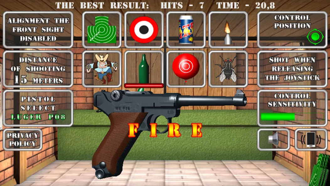 Pistol shooting. Desert Eagle (Пистолет стрельбы симулятор)  [МОД Unlocked] Screenshot 3