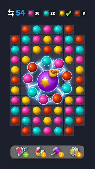 Bubble Link - Connect & Match (Бабл Линк)  [МОД Бесконечные монеты] Screenshot 2