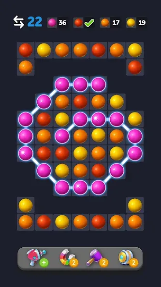 Bubble Link - Connect & Match (Бабл Линк)  [МОД Бесконечные монеты] Screenshot 5