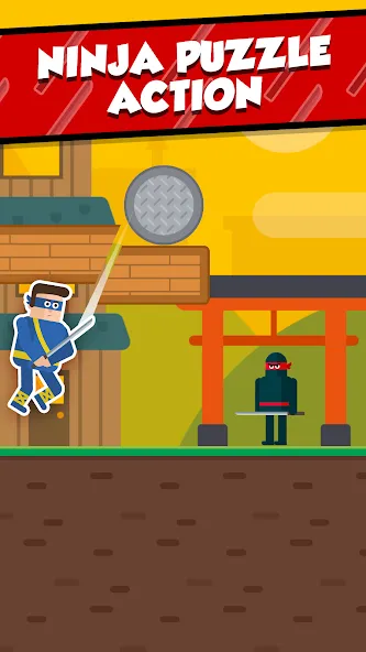 Mr Ninja - Slicey Puzzles (Мистер Ниндзя)  [МОД Mega Pack] Screenshot 1