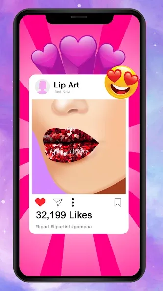 Lip Art Makeup Beauty Game  [МОД Все открыто] Screenshot 2