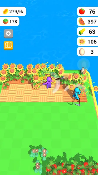 Farm Land - Farming life game (Фарм Лэнд)  [МОД Все открыто] Screenshot 3