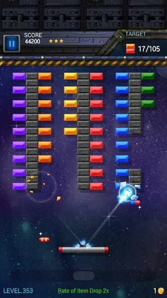 Brick Breaker Star: Space King  [МОД Много монет] Screenshot 4