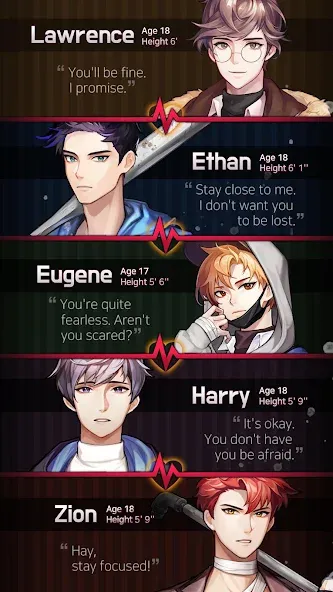 Dangerous Fellows:Otome Dating  [МОД Меню] Screenshot 3