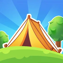 Взломанная Campsite Craze: Puzzle Merge (Кемпинговая Лихорадка)  [МОД Все открыто] - последняя версия apk на Андроид