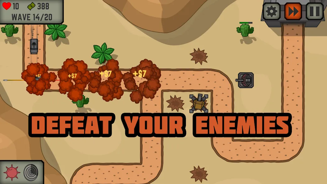 Tactical War: Tower Defense  [МОД Mega Pack] Screenshot 5