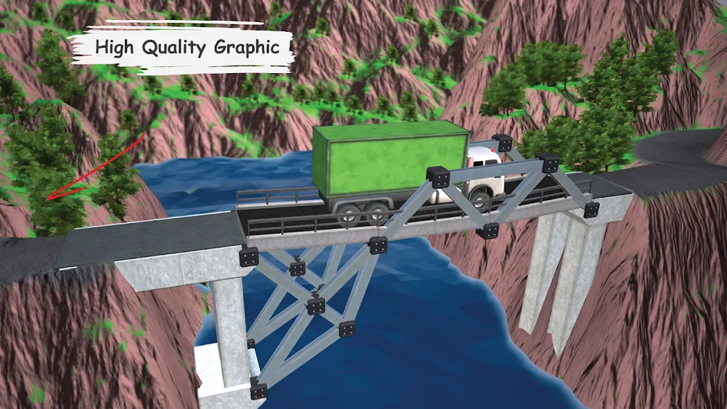 Bridgezz: Bridge Construction (Бриджзз)  [МОД Все открыто] Screenshot 1