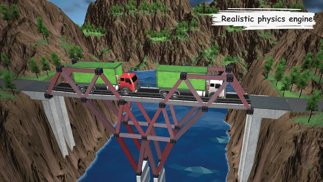 Bridgezz: Bridge Construction (Бриджзз)  [МОД Все открыто] Screenshot 4