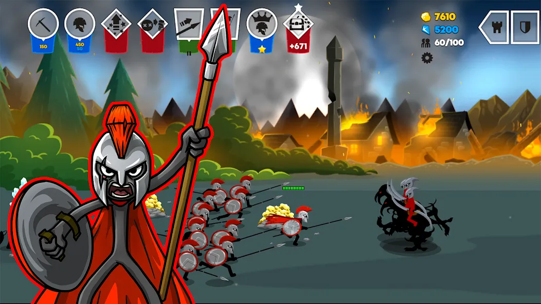 Stick War: Saga (Стик Вар 3)  [МОД Бесконечные монеты] Screenshot 3