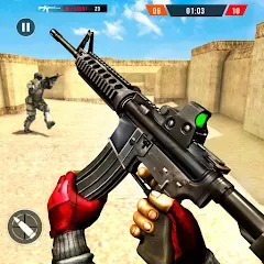 Взлом FPS Commando Terrorist Strike (ФПС Коммандос Террористический Удар)  [МОД Unlimited Money] - последняя версия apk на Андроид