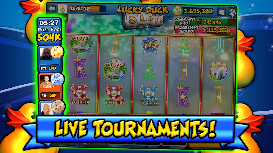 Lucky Duck Slots (Лаки Дак Слотс)  [МОД Unlocked] Screenshot 3