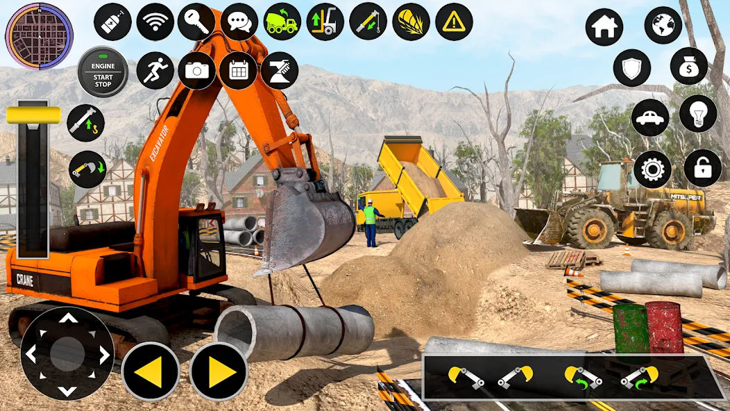 Construction Excavator Game 3D  [МОД Меню] Screenshot 1