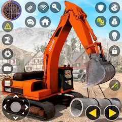 Взломанная Construction Excavator Game 3D  [МОД Меню] - последняя версия apk на Андроид