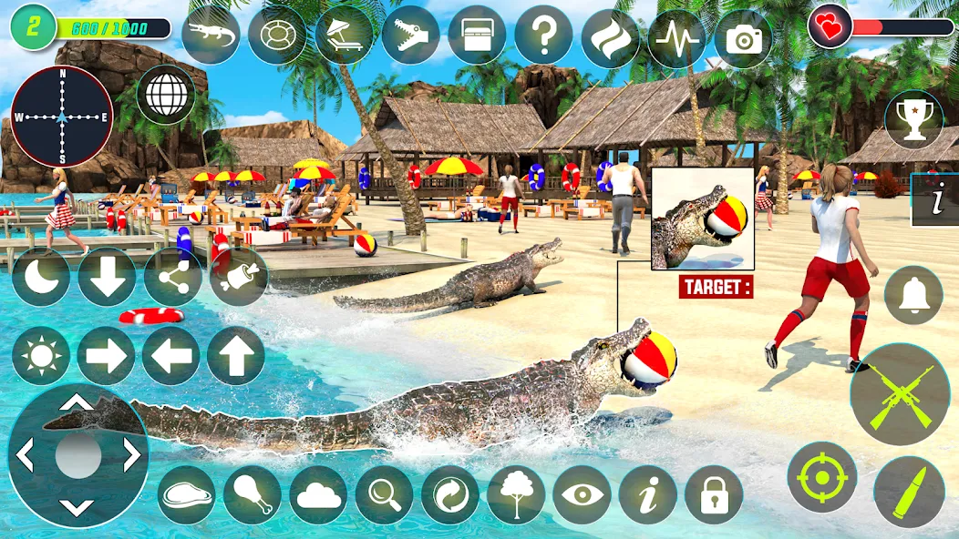 Crocodile Hunting Animal Games (Крокодил Охота Игры с животными)  [МОД Много денег] Screenshot 3