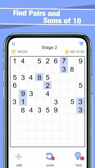 Match Ten - Relax Number Game (Матч Тен)  [МОД Бесконечные деньги] Screenshot 1