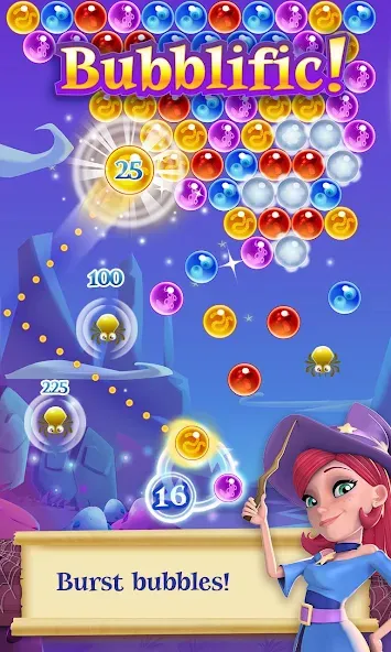 Bubble Witch 2 Saga (Бабл Витч 2 Сага)  [МОД Много монет] Screenshot 1