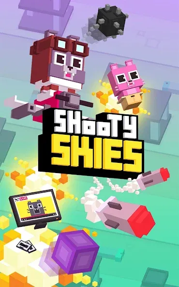 Shooty Skies (Шутый Скаиес)  [МОД Бесконечные деньги] Screenshot 1